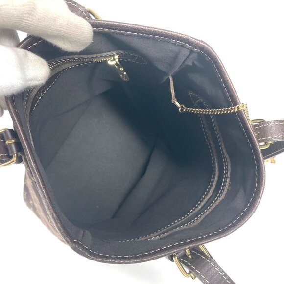 LOUIS VUITTON Brown Monogram Canvas Shoulder Bag - Picture 9 of 16